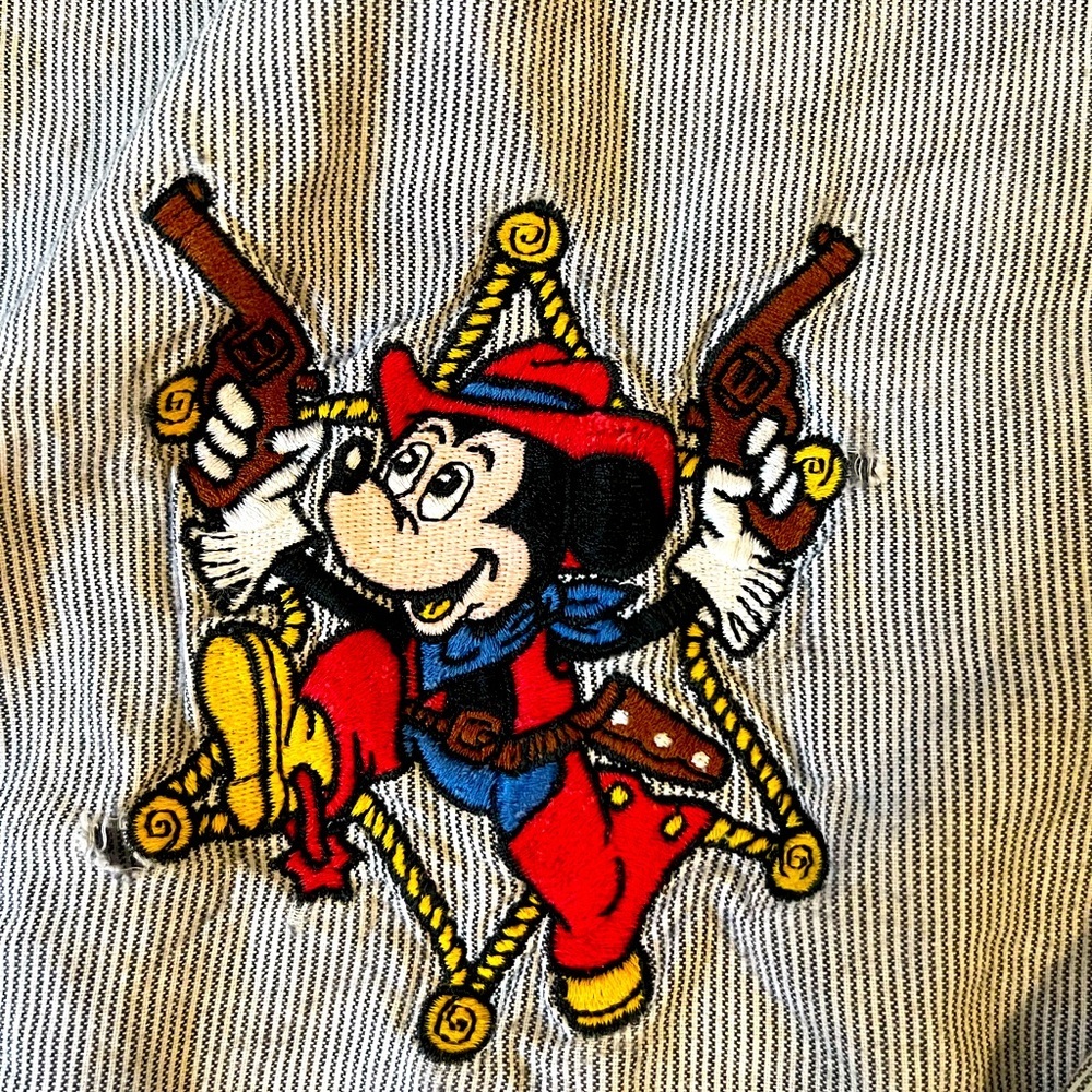 Vintage Disney Two Gun Mickey Sleep Shirt
